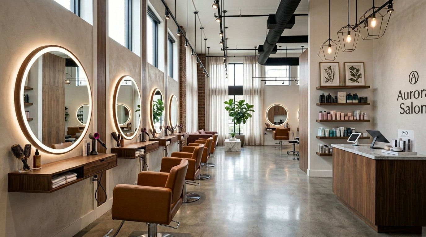 Aurora Salon Interiors image with product - Delhi