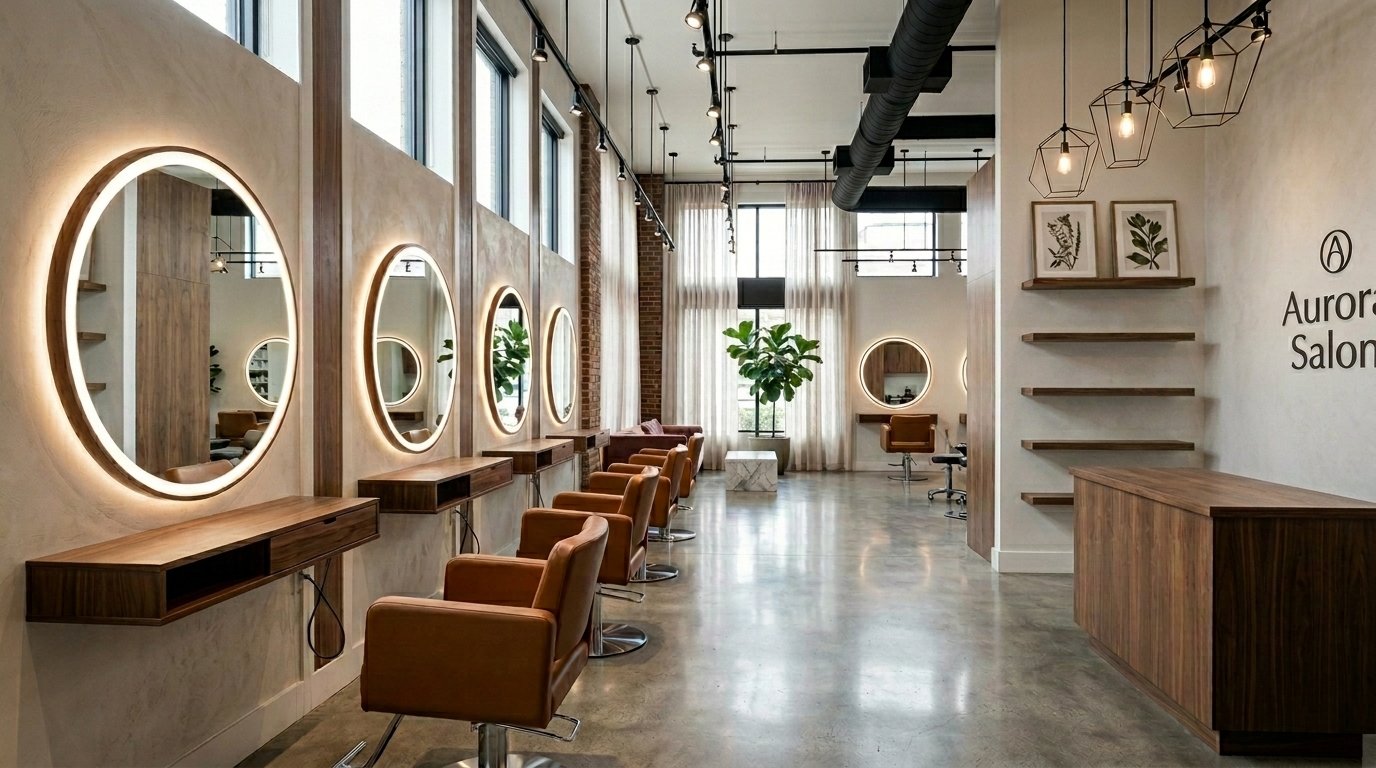 Aurora Salon Interiors image withOUT product - Delhi